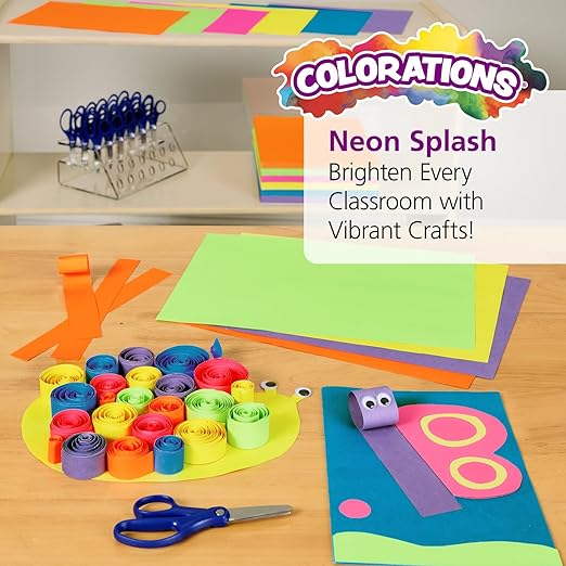 Colorations Neon Lightweight Craft Paper - 600 Sheets