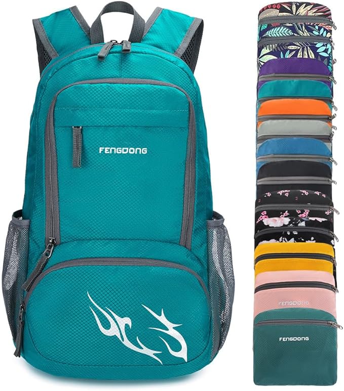 FENGDONG 35L Lightweight Foldable Waterproof Packable Travel Small Hiking Backpack Daypack for men women