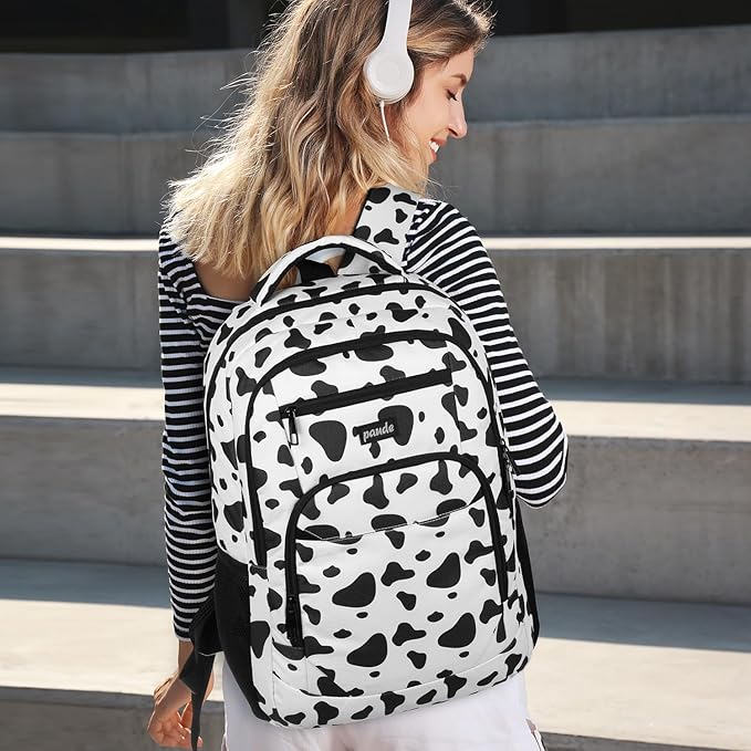 Paude Backpack School,Milk Backpack Laptop,Bookbag for Teens 15.6 Inch College Back pack for University Business Work Travel