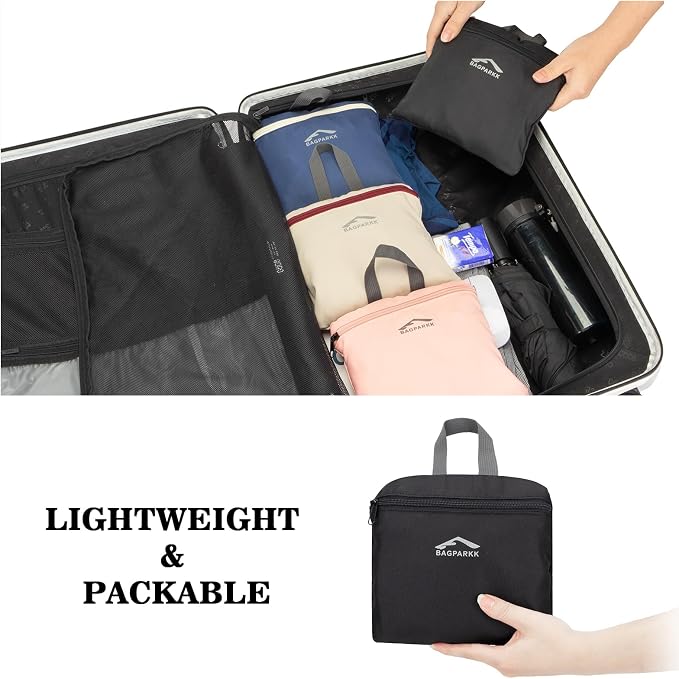 BAGPARKK 35L Ultra Lightweight Foldable Packable Hiking Backpack | Travel Backpack, Survival Whistle, Water-Resistant, Camping Daypack, Outdoor Sports, 0.88 pounds, Men & Women