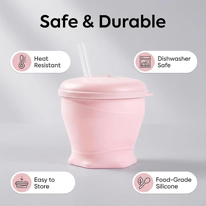 4 Pack Silicone Collapsible Travel Cups with Straws 6oz Foldable Water Cup Bpa-free Folding Camping Mug Small Portable Drinking Cup with Lid for Travel Hiking Summer Outdoors