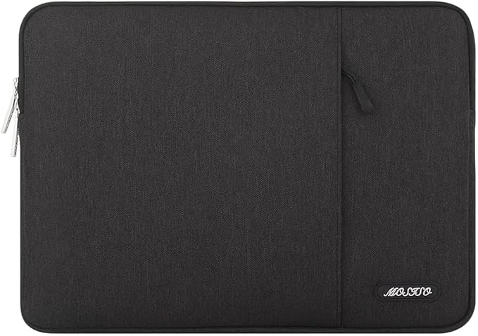 MOSISO Laptop Case 15 inch, 15 inch Laptop Sleeve Compatible with MacBook Air M5 A3448 M4 A3241 M3 A3114 M2 A2941 2026-2023, Dell XPS, Polyester Vertical Computer Sleeve Bag with Pocket, Black