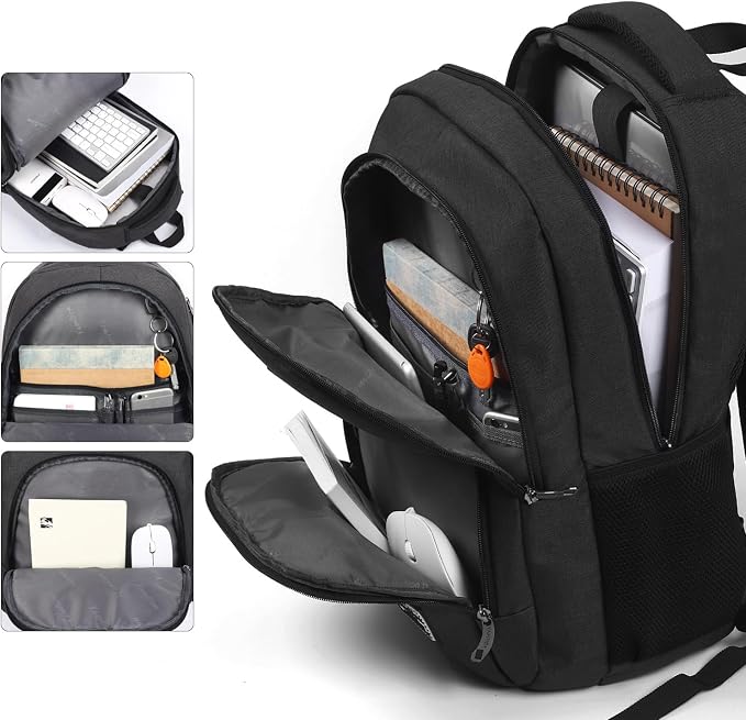 YAMTION 17.3 Inch Large Backpack for Men and Women,School Backpack for Teenager,Travel Laptop Bookbag with USB Charging port for Business Work College Travel Trip