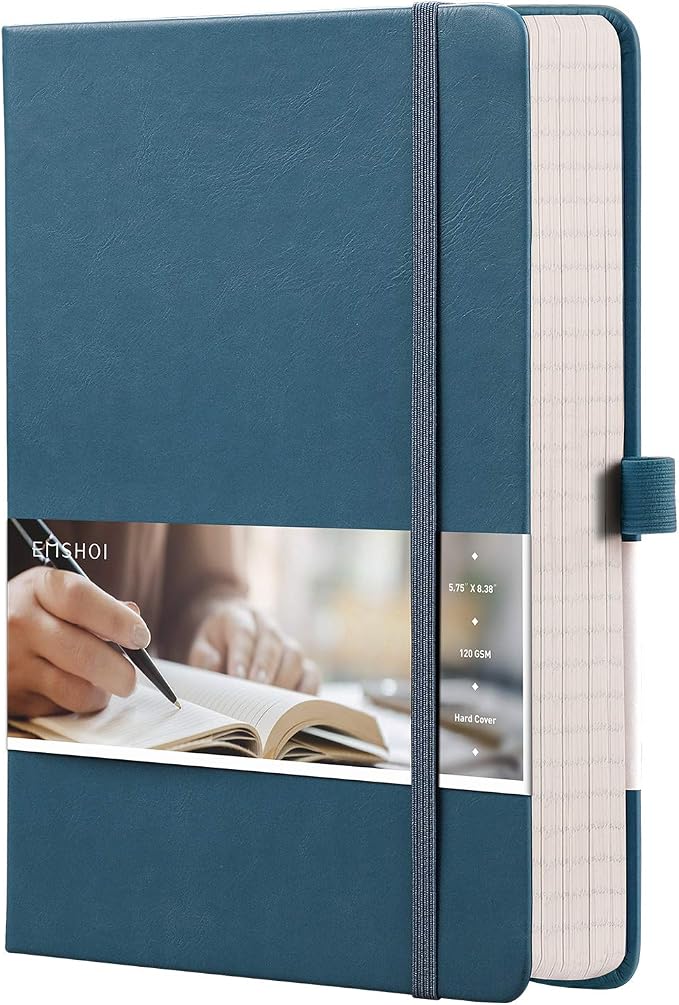 EMSHOI Graph Grid Journal Notebook, 256 Pages, A5 Size (5.7'' x 8.3'')