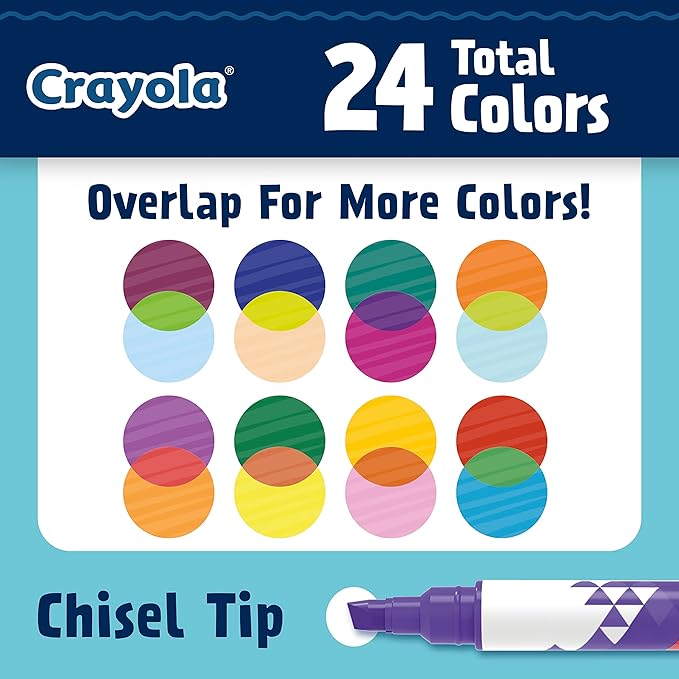 Crayola Color Changing Markers (8ct), No Bleed Markers for Adult Coloring, Dual Sided Marker Set, Cool Art Supplies, Gift for Teens