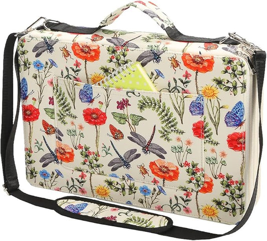 Portable Colored 384 Slots Pencil case Organizer with Printing Pattern for Watercolor Pens or Markers, Pencil Case Organizer for Artist