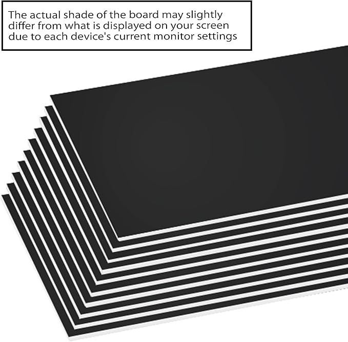 BAZIC Products Foam Board 20" X 30" Black, Colored Foam Boards 3/16 Inch Thickness, 4 Count, Presentation Signboards School Craft Project Framing Display