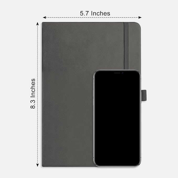 AHGXG Graph Grid Paper Notebook, 160 Pages, A5 Medium Size (5.7'' x 8.3'')