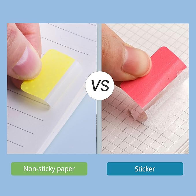 Golcellia 400 Pieces Sticky Index Tabs Transparent Sticky Notes, Colored Page Markers for Bookmarks, Writable and Repositionable Index Annotation Tabs（Polka Dots）