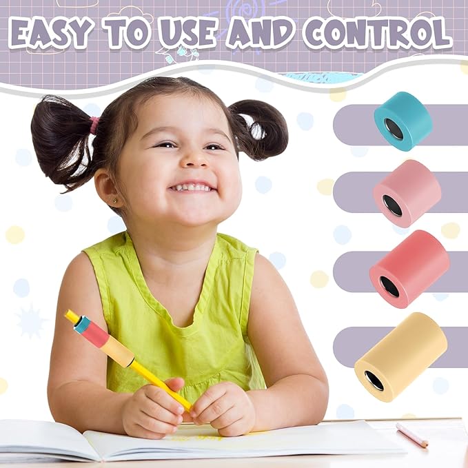 20 Pcs Pencil Weights Handwriting Aid 0.7/0.5/0.35/0.2 oz Adjustable Weights for Kid, or Special Need Improve Penmanship for Autism, Quivers, or Fine Motor Skill Disability(Warm Color)