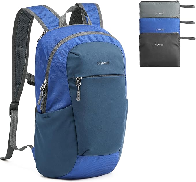 G4Free 18L Lightweight Packable Hiking Backpack for Men Women | Small Foldable Daypack for Travel Camping Trip
