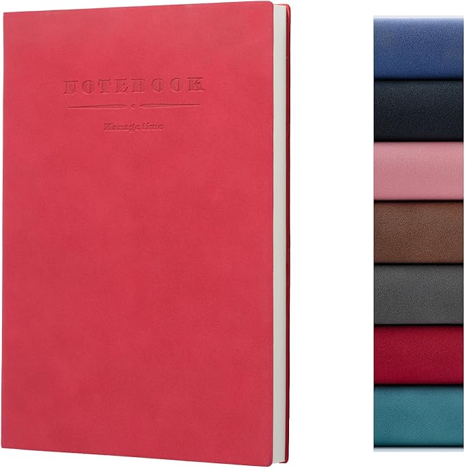 360 Pages B5 Journaling Notebooks, 100 Gsm Paper Thick Lined Journal Notebook for Women Men, Journals for Writing Soft Cover College Supplies for for Work Note Taking, Perfect for Office School, Red