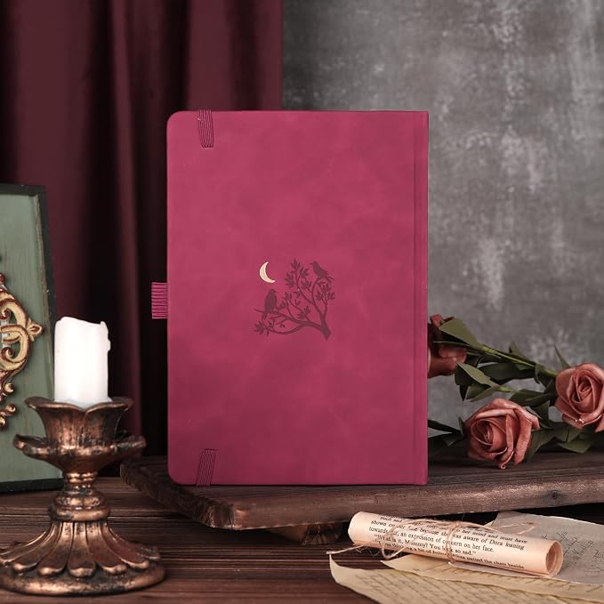 TIEFOSSI Line Journal Notebook, A5 Hardcover Rule Journal for Women Men