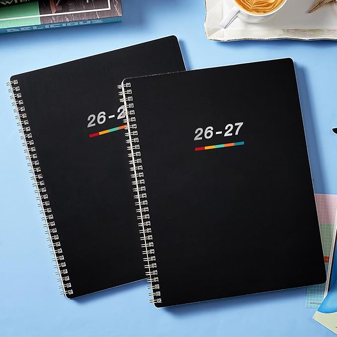 2026-2027 Planner – Jun. 2026 - Jul. 2027, 2026-2027 Planner Weekly and Monthly, 8.5" x 11", Academic Planner 26-27 with Monthly Tabs, Spiral Binding, Thick Paper - Classic Black