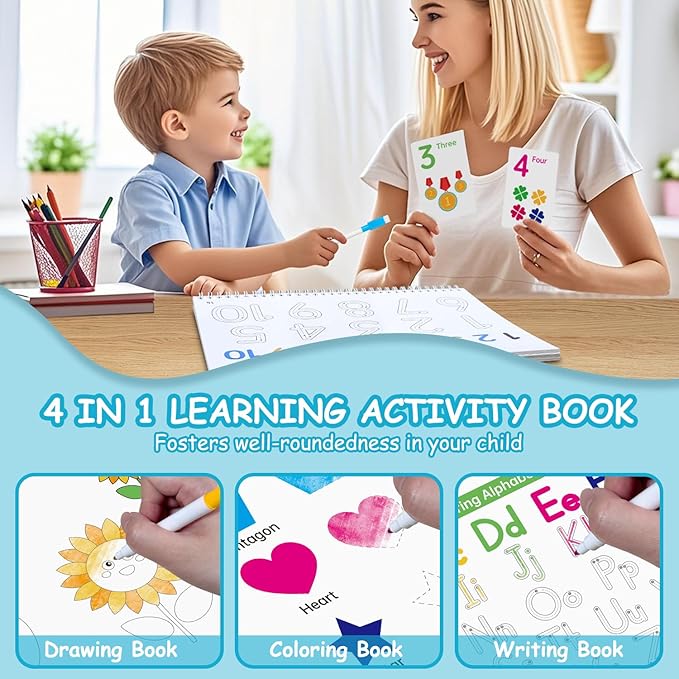 Busy Book for Toddlers - 36 Themes Preschool Learning Activities, Educational Travel Toys for Kids Ages 3+, Montessori Sensory Toys for Autism, Christmas & Birthday Gifts for Boys & Girls
