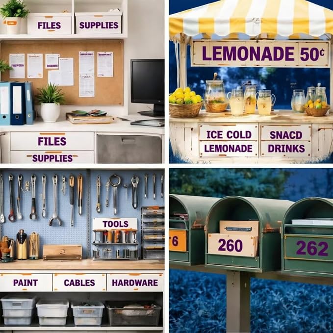 Craft Letter Stickers 2 Inch, 8 Sheets Large Alphabet Decals, Waterproof Self Adhesive Vinyl Letters for Vision Boards, Classroom Displays and Event Decorations (Purple)