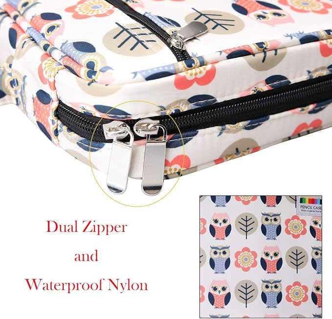 Coloring Pencil Case 220 Slots Pencils/Gel Pens Organizer Waterproof Travel Case Zipper Carrying Portable Pencil Markers Pen Holder Bag for Painter Writers