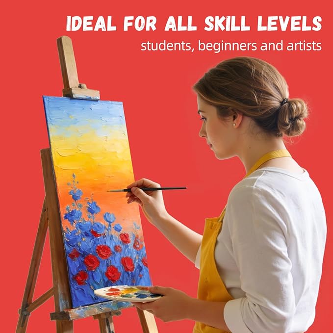 Large Canvas Panels 12 Pack 10.23x20.3 Inch – 8 oz Triple Primed 100% Cotton Flat Canvas Boards for Painting, Acid-Free White Art Surfaces for Oil, Acrylic & Mixed Media