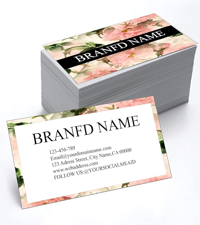 Custom Premium Business Cards 200 Full color Business Cards can Add You need to Customize, Personalized Name Card No Additional Charge Size 3.5" X 2"