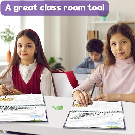 gisgfim Grooved Cursive Handwriting Workbook Magic Reusable Grooved Cursive Handwriting Practice Guided Tracing with Disappearing Ink Pens for Beginners Kids Learning Activities Supplies (Poems)