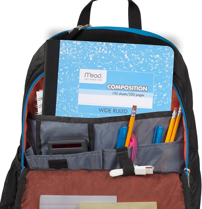 Mead Composition Notebook, Wide Ruled Paper, 7-1/2" x 9-3/4", 100 Sheets per Comp Book, Assorted Colors (950054-ECM) (Pack of 12)
