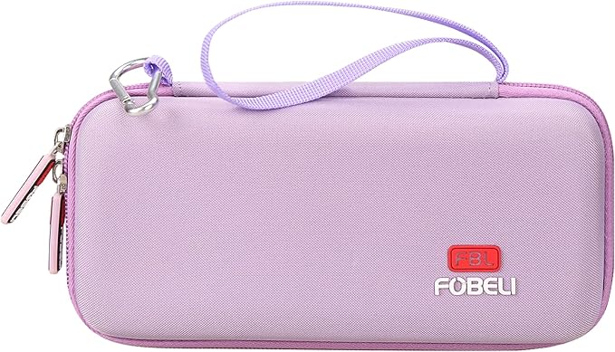 FBLFOBELI Hard Case for Texas Instruments TI-84 Plus CE/TI-84 Plus/TI-83 Plus/Casio fx-9750GIII Color Graphing Calculator, Mesh Pocket for Pens, Cables and Other Accessories (Case Only) (Purple)