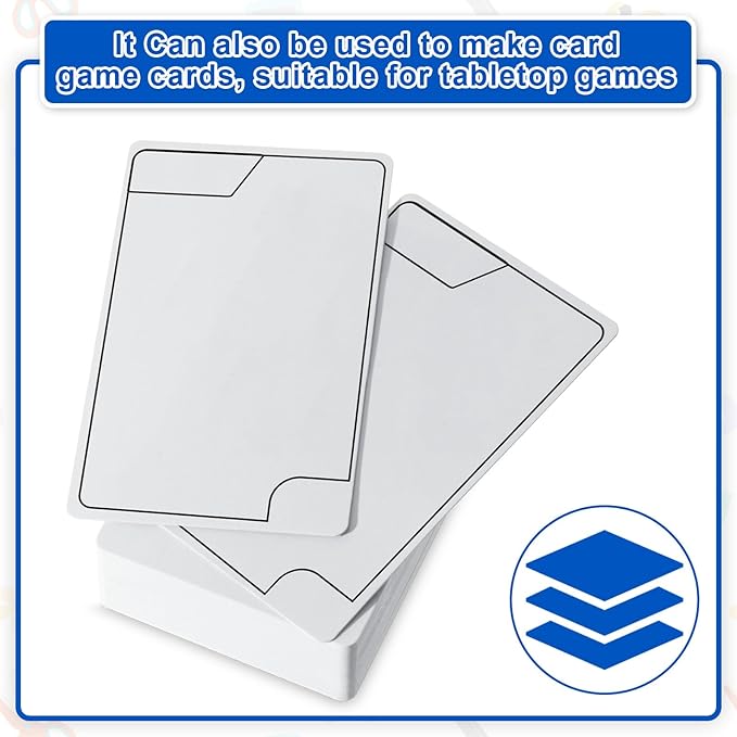 Harloon 100 Pcs Dry Erase Index Cards 3 x 5 Inch Laminated Reusable Dry Erase Note Cards Sheets for Office Home Housework to Do List(White)