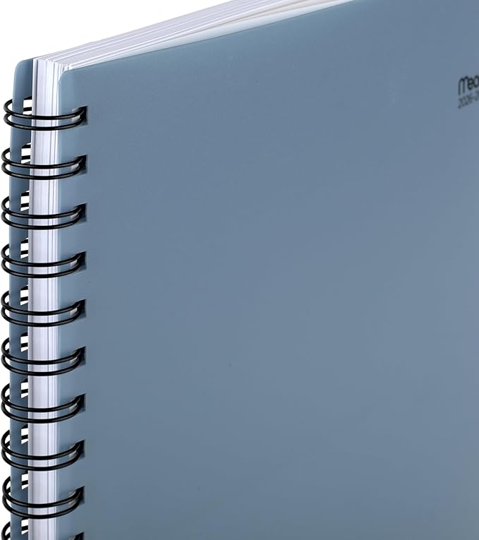 Mead Planner 2026-2027 Weekly & Monthly Academic 15-Month April-June, 8.5" x 11", Composure Blue (CAW62020)