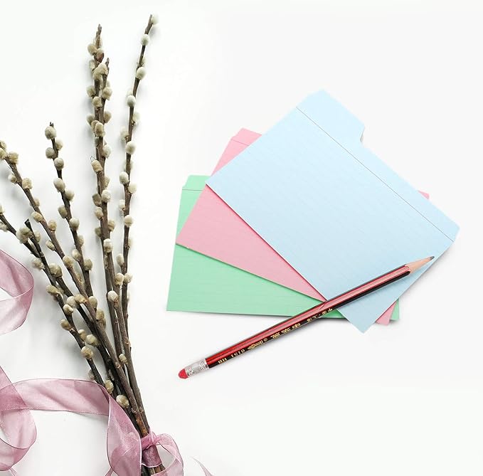 Find It Tabbed Index Cards, 4 x 6 Inches, Assorted Colors, 48-Pack (FT07218)