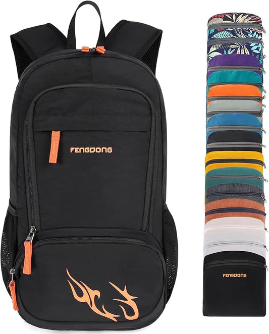 FENGDONG 35L Lightweight Foldable Waterproof Packable Travel Small Hiking Backpack Daypack for men women