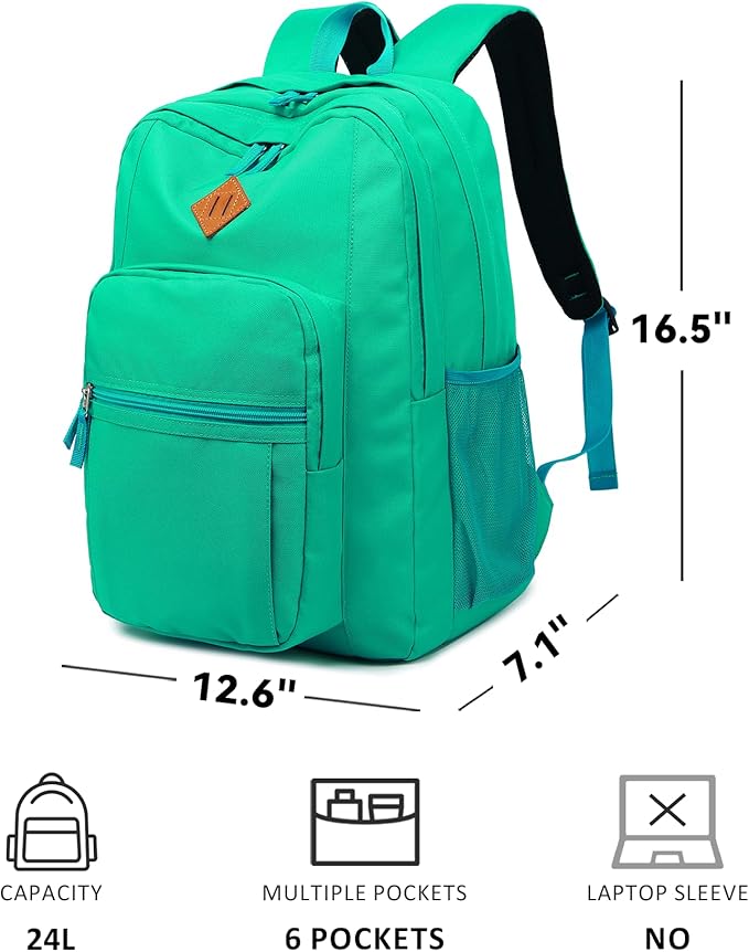 abshoo Classical Basic Travel Backpack For School Water Resistant Bookbag | For School, For School