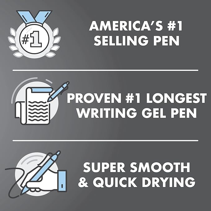 PILOT G2 Premium Refillable & Retractable Rolling Ball Gel Pens, Bold Point, Black Ink, 12-Pack (31256)