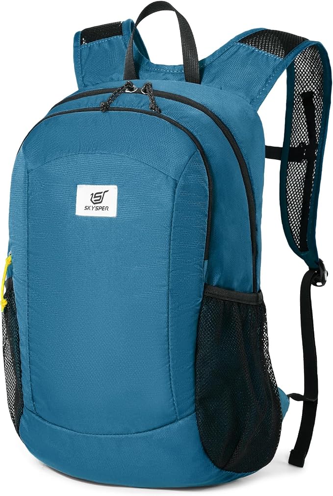 SKYSPER Hiking Backpack Ultralight Packable RFID Travel Daypack Small Nylon Stuff Pack 16L Outdoor Bag for Women Men