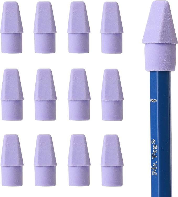 Mr. Pen- Pencil Erasers Toppers, 120 Pack, Purple, Erasers for Pencils, Pencil Top Erasers, Pencil Eraser