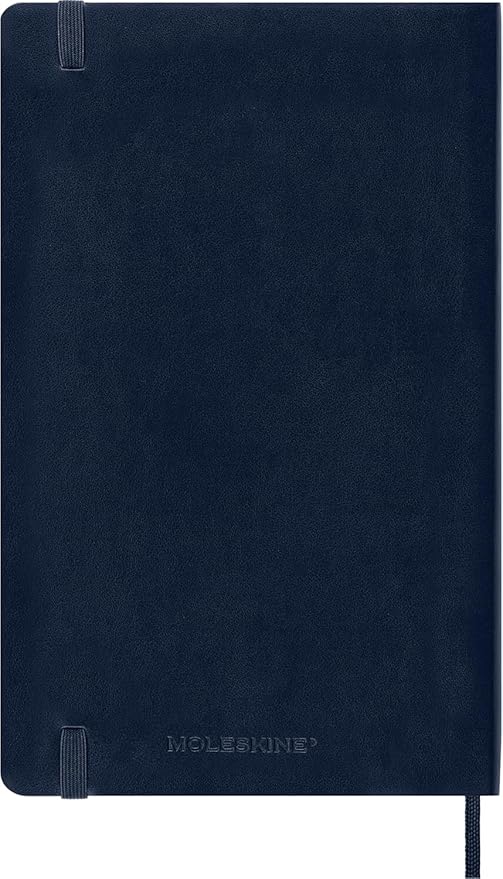 Moleskine Classic Notebook, Soft Cover, Large (5" x 8.25") Dotted, Sapphire Blue, 240 Pages