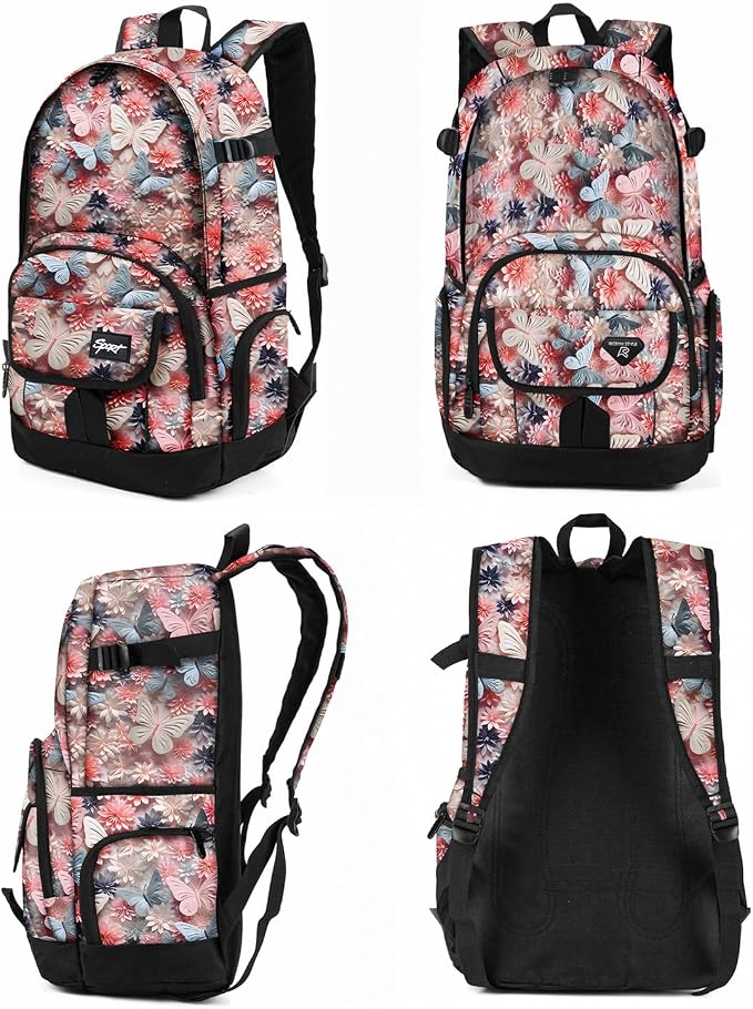 rickyh style School Backpack Travel Bag for Men & Women Lightweight College Back Pack with Laptop Compartmen
