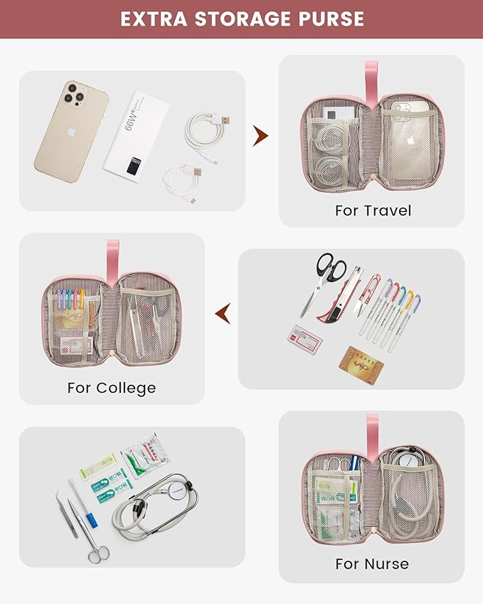 LOVEVOOK Laptop Backpack for Women, 15.6 Inch Work Laptop Bag with USB Port, Fashion Teacher Nurse Backpack Purse, Waterproof Travel Computer Backpack with Organizer Bag, 2PCS, Grey-Pink
