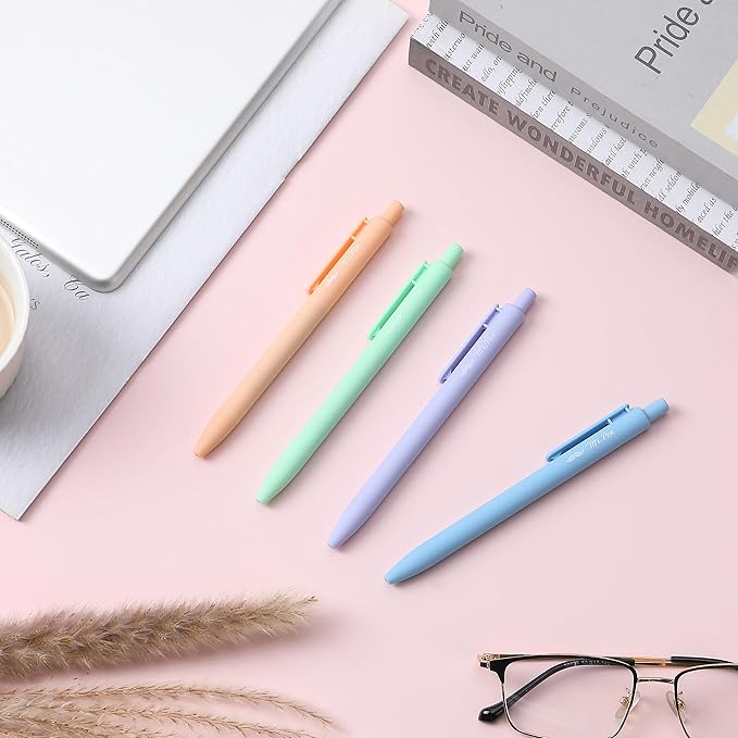 Mr. Pen- Aesthetic Highlighters and Gel Pens, 8 Pack, Assorted Colors Bible Highlighters No Bleed, Fine Point 0.7mm Gel Pens, Fast Dry and No Smear for Bible Journaling, Planner, School Supplies