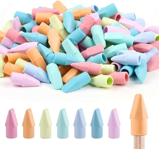 120 Pack Erasers for Kids, Sooez Pencil Top Erasers, Eraser Caps, Cap Toppers Small Cute Drawing Erasers, Classroom Must Have for Teacher & Student, Back to School Supplies