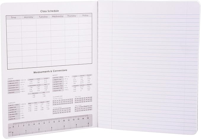 Mintra Office Composition Books (Black Marble Comp - College Ruled, 24 Units (6-4pks))