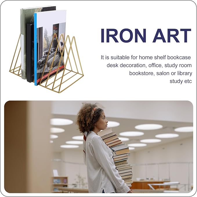 Artibetter Adjustable Metal Book Stand for Reading Portable Student Book Holder for Study and Eye Protection