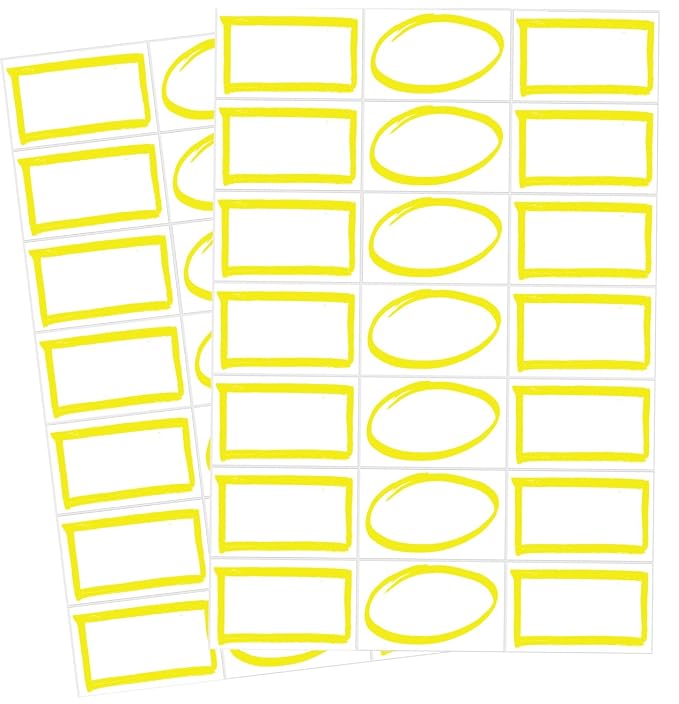 Daycare Labels Value Pack - Bottle Labels (Playful Patterns) and Clothing Labels (Highlighter), Waterproof Labels