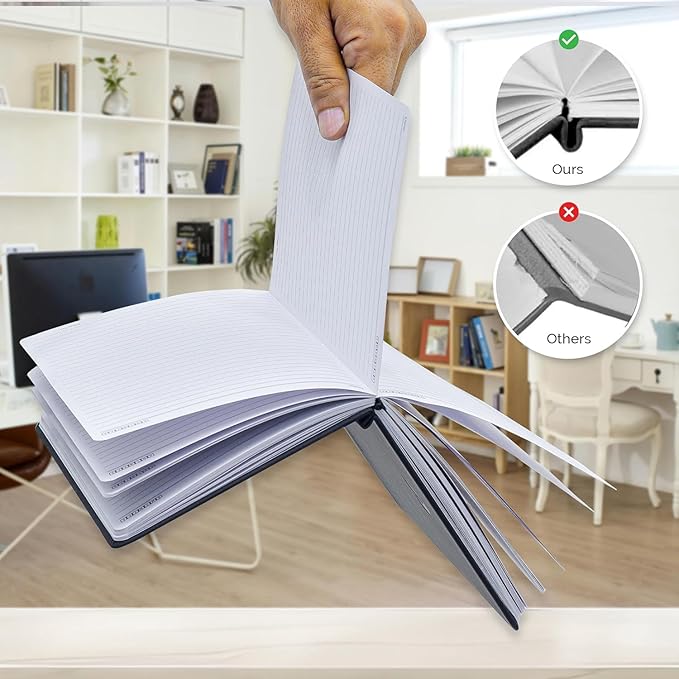 Nextnoid Hardcover Lined Notebook Journal - 120 GSM Thick Paper, Medium A5-160 Pages - Perfect For Writing, Journaling and Note-Taking (Royal Blue, Ruled)