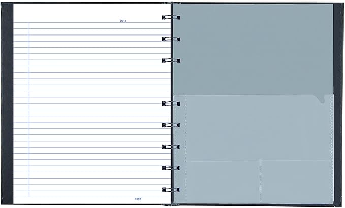 Blueline Notepro Composition Notebook, Black, 9.25 x 7.25 inches, 192 Ruled Pages (A9C.81) - (Pack of 5)