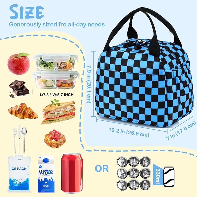 CAMTOP Boys Lunch Box Kids Insulated Lunch Bag Kids Cute Lunchbox for Boys Loncheras Para Niños