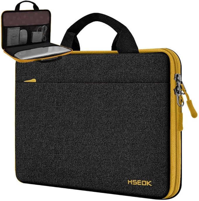 Hseok Laptop Sleeve 13-14 Inch Case Briefcase Compatible with MacBook Neo Pro 14 M5/M4/M3/M2/M1, All Models 13.3 Mac Air/Pro, XPS 13 14, Most Popular 13"-14" Notebooks,B01YL01