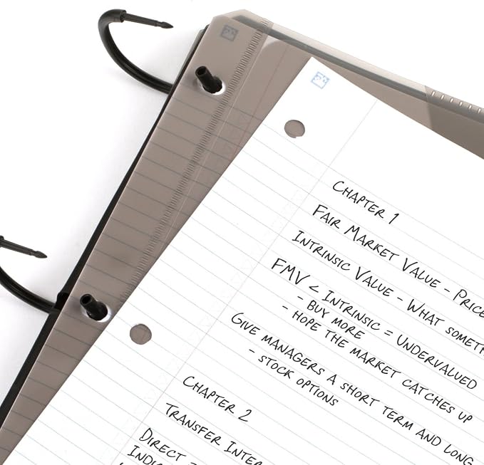 Five Star Flex Refillable Notebook + Study App, 1 Inch Binder with Customizable Cover, College Ruled Notebook and 3 Ring Binder, Hybrid NoteBinder, 200 Sheet Capacity, Color Will Vary (29326)