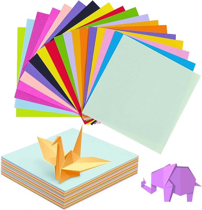 SenseYo 400 Sheets Origami Paper Kit for Easy Fold Paper Beginner, 20 Colors 6 Inch x 6 Inch