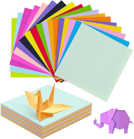 SenseYo 400 Sheets Origami Paper Kit for Easy Fold Paper Beginner, 20 Colors 6 Inch x 6 Inch
