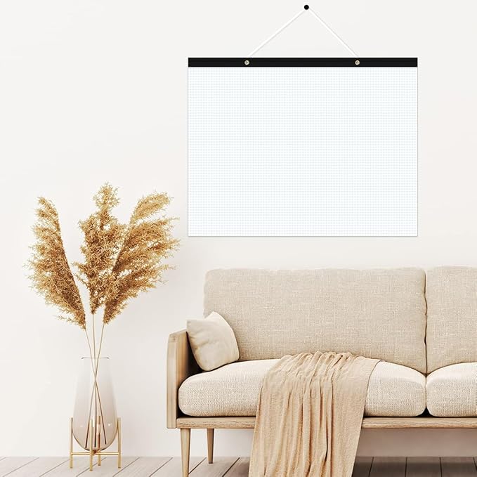 (2-Pack) Large Engineering Graph Paper Pad - 22" x 17" Grid Paper Notepad, 4"x4" Blue Grid 100 Sheets/200 Pages Paper for Engineer Architect Designer Mathematician Draftsman